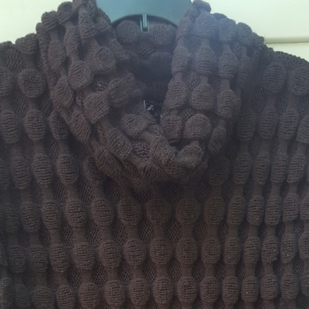 Brown Cowl Neck Sweater - Picture 3 of 7